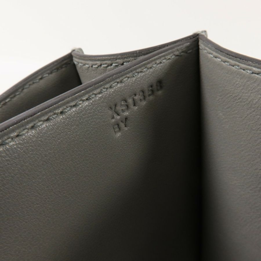 HERMES Epsom皮革Constance 24肩背袋Gris Mouette-6