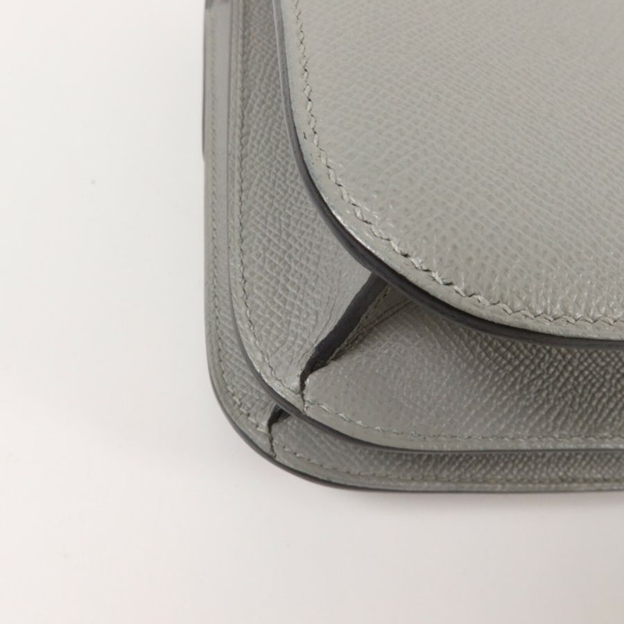 HERMES Epsom皮革Constance 24肩背袋Gris Mouette-12