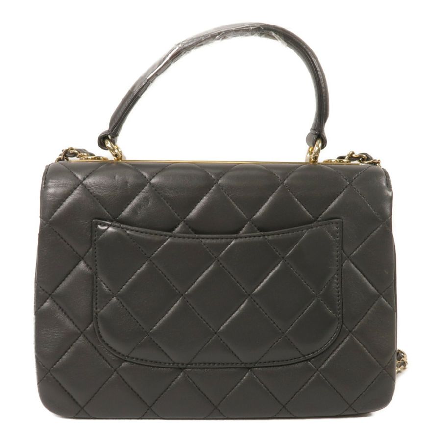 CHANEL 羊皮皮革Trendy CC鏈帶手挽肩背兩用袋-2