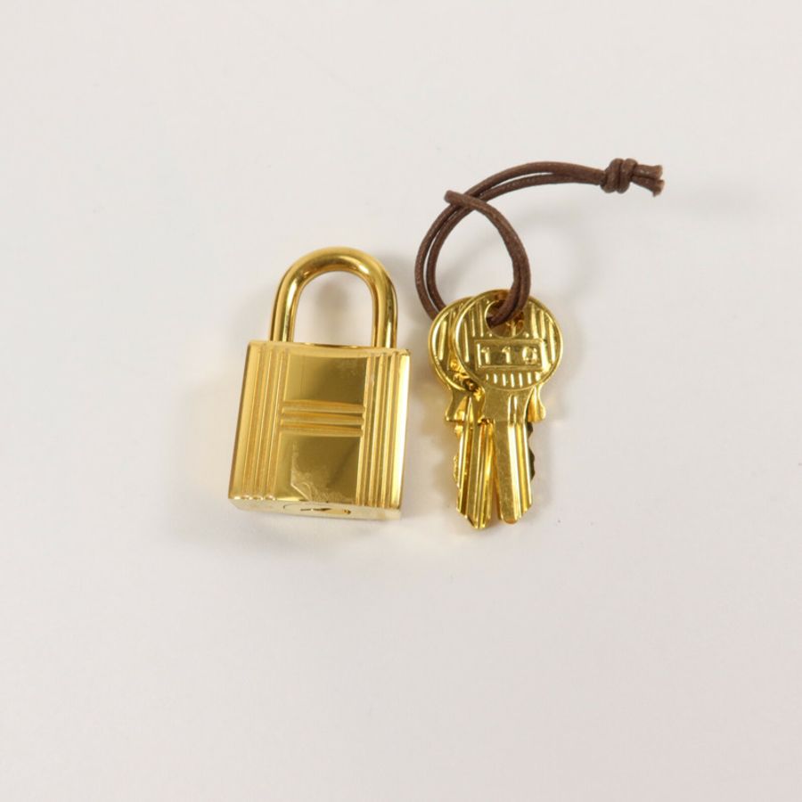 HERMES Clemence皮革Picotin MM手挽袋Gold-7