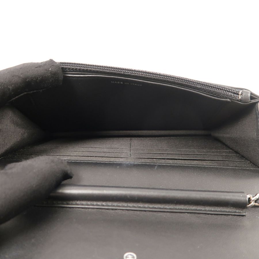 CHANEL 牛皮皮革WOC Wallet On Chain鏈帶肩背袋-4