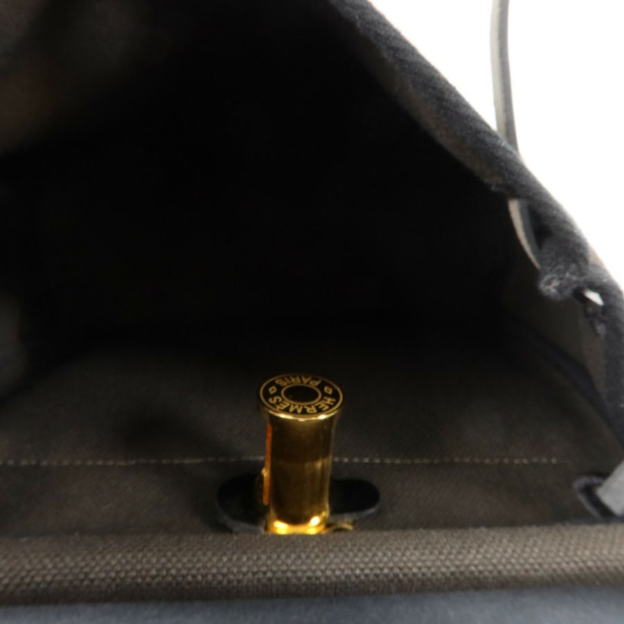 HERMES 帆布Mini Herbag肩背袋Bronze-4