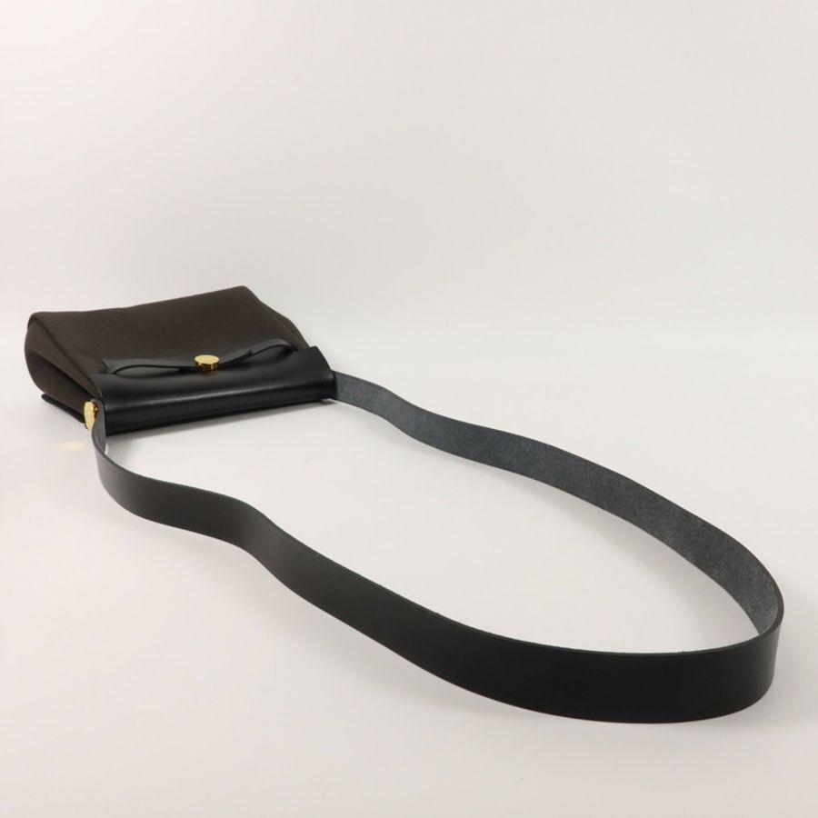 HERMES 帆布Mini Herbag肩背袋Bronze-8
