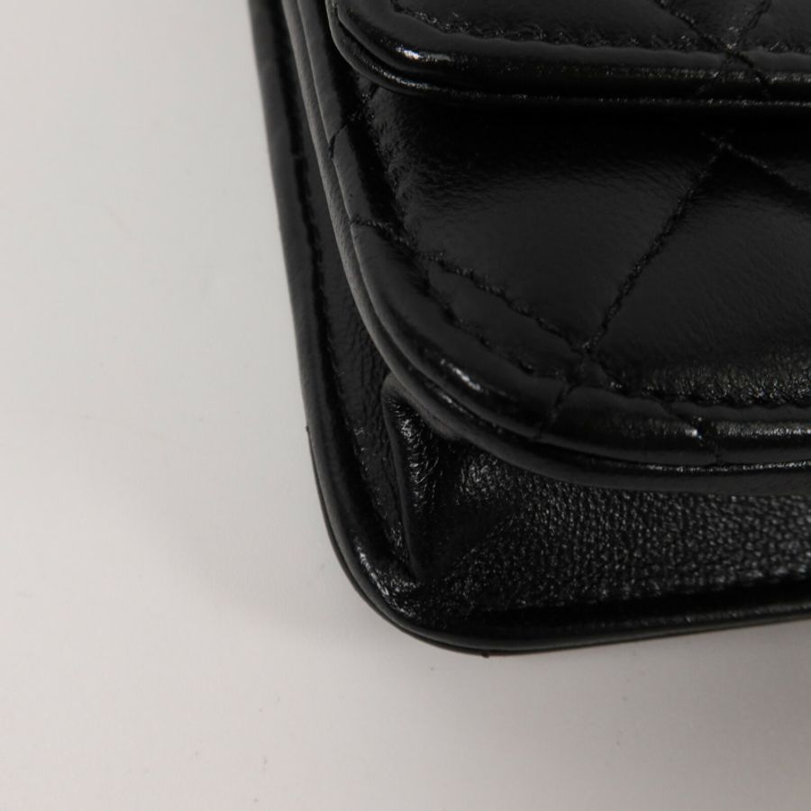 CHANEL 羊皮皮革WOC Wallet On Chain鏈帶肩背袋-11