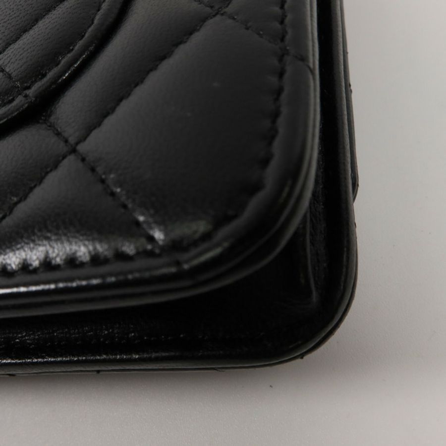 CHANEL 羊皮皮革WOC Wallet On Chain鏈帶肩背袋-14