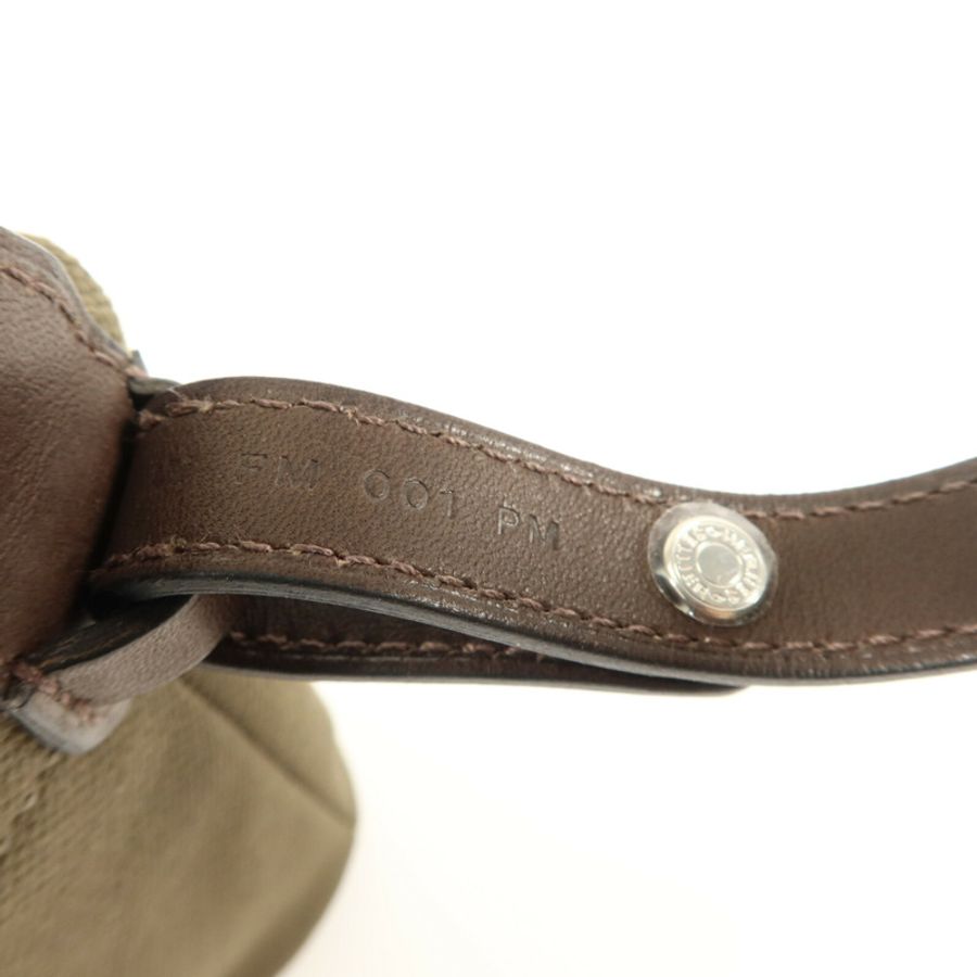 HERMES 帆布/Barenia皮革On The Go Pouch手拿包Kaki/Feu-5