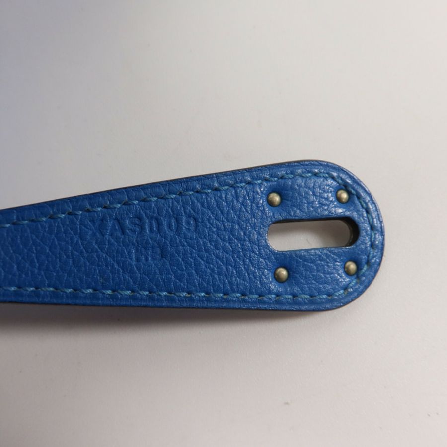 HERMES Evercolor皮革Lindy 26手挽肩背兩用袋Bleu Hydra-6