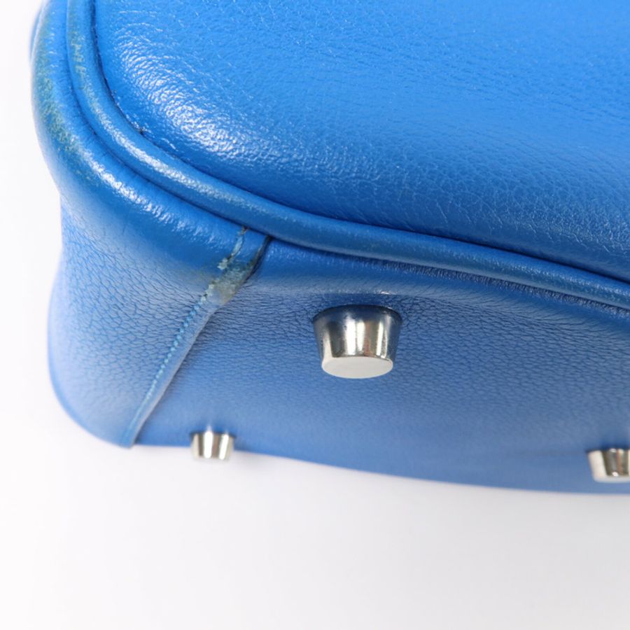 HERMES Evercolor皮革Lindy 26手挽肩背兩用袋Bleu Hydra-10