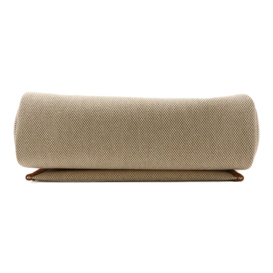 HERMES 帆布Mini Herbag肩背袋Ecru Beige/Fauve-3