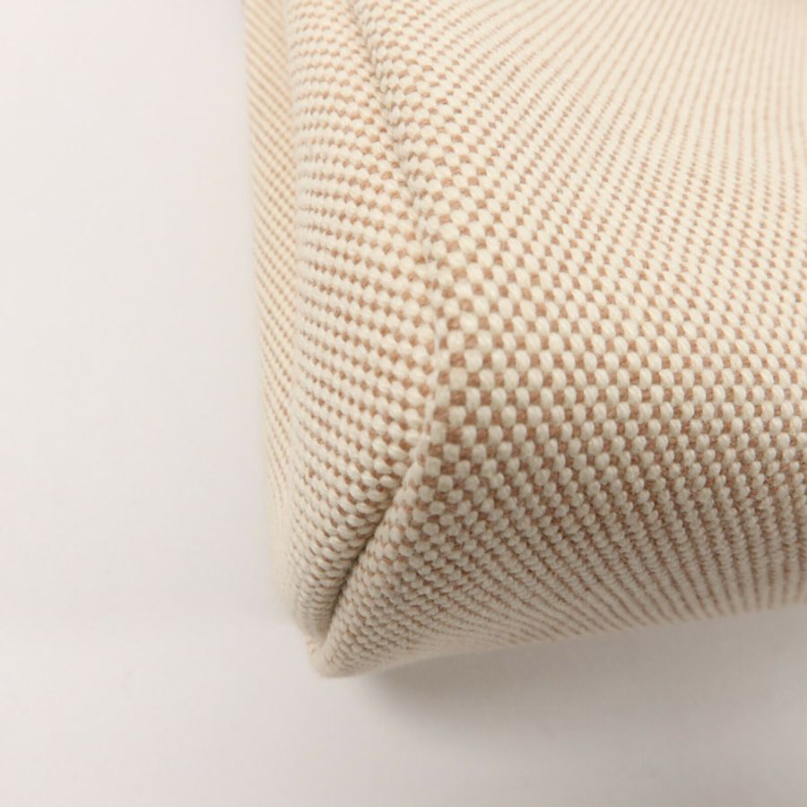 HERMES 帆布Mini Herbag肩背袋Ecru Beige/Fauve-11