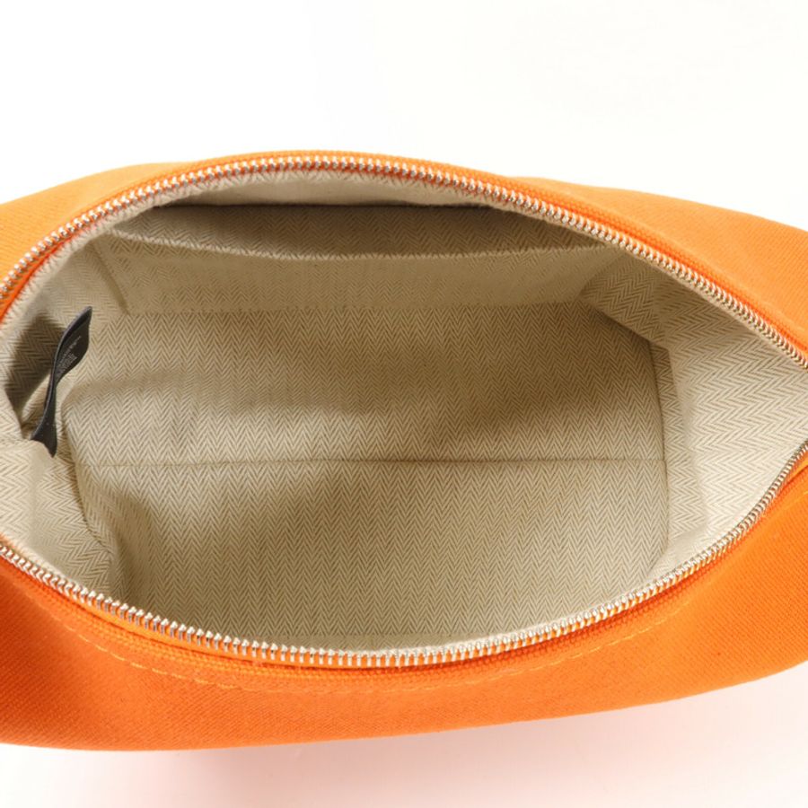 HERMES 帆布Bride A Brac PM手挽袋Orange-4