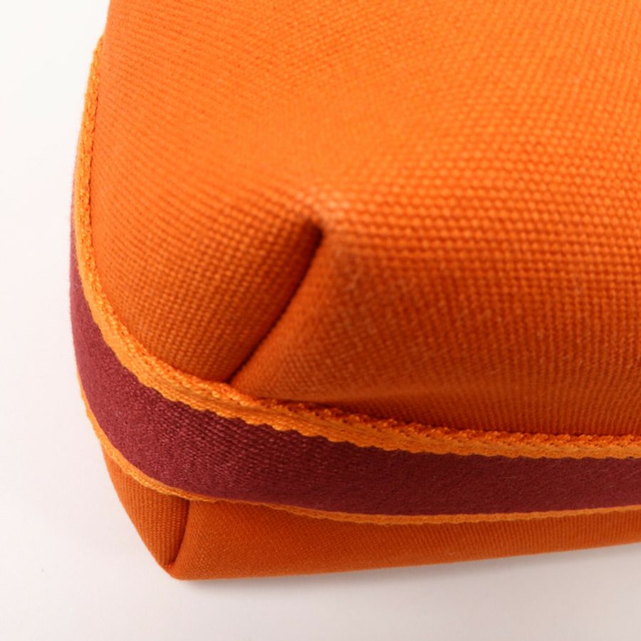 HERMES 帆布Bride A Brac PM手挽袋Orange-9