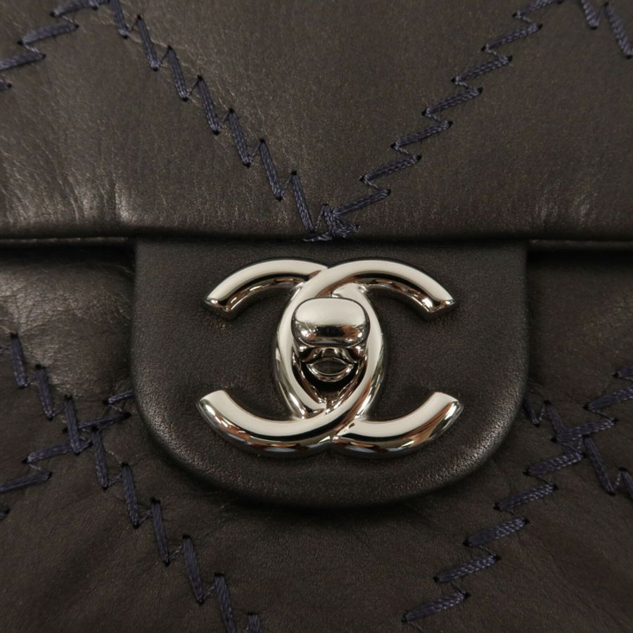 CHANEL 牛皮皮革Chain Shoulder鏈帶肩背袋-5