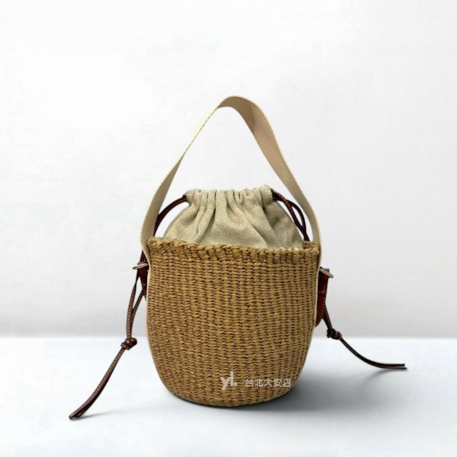 A13352-CHLOE Woody Basket草編小號水桶包-0