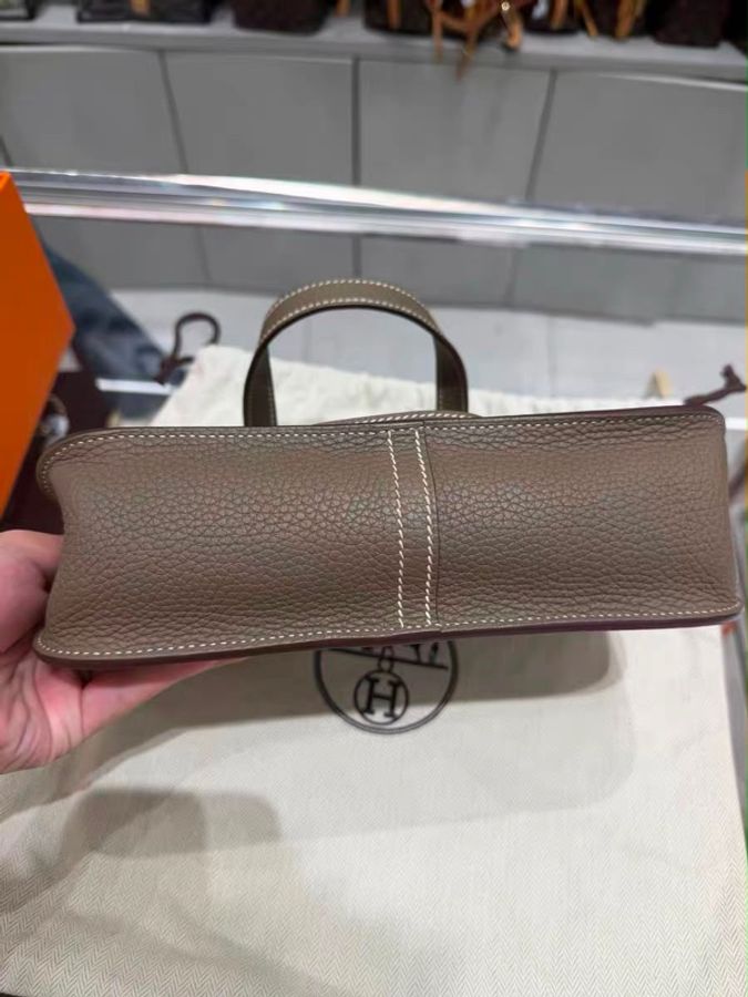 Hermes Halzan 25 大象灰銀扣-2