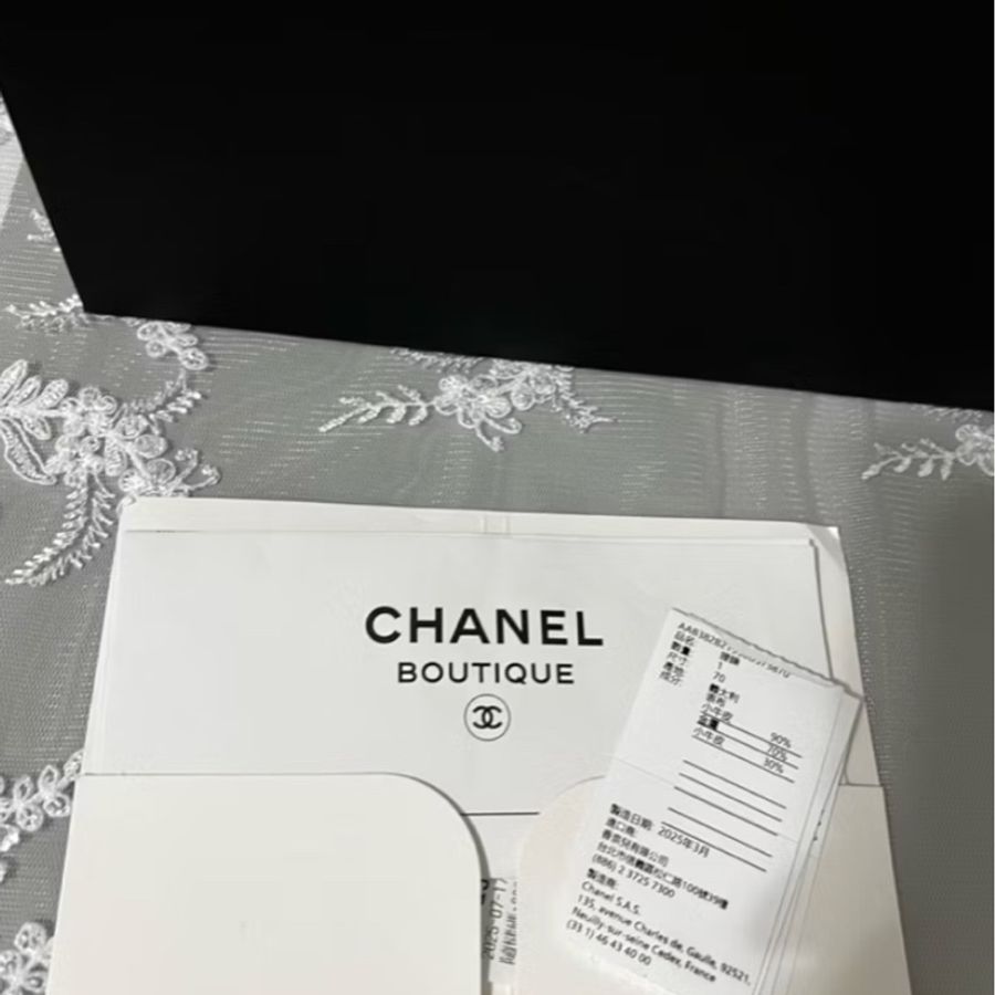 CHANEL 香奈兒《全新》25B 黑金皮穿鏈蝴蝶結腰鏈|雙C Logo|鏈條配件|全新全配-3