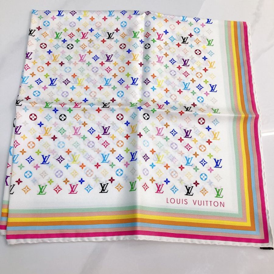 MS0787 Louis Vuitton x Takashi Murakami 70 x 70cm Scarf Multicolor-1