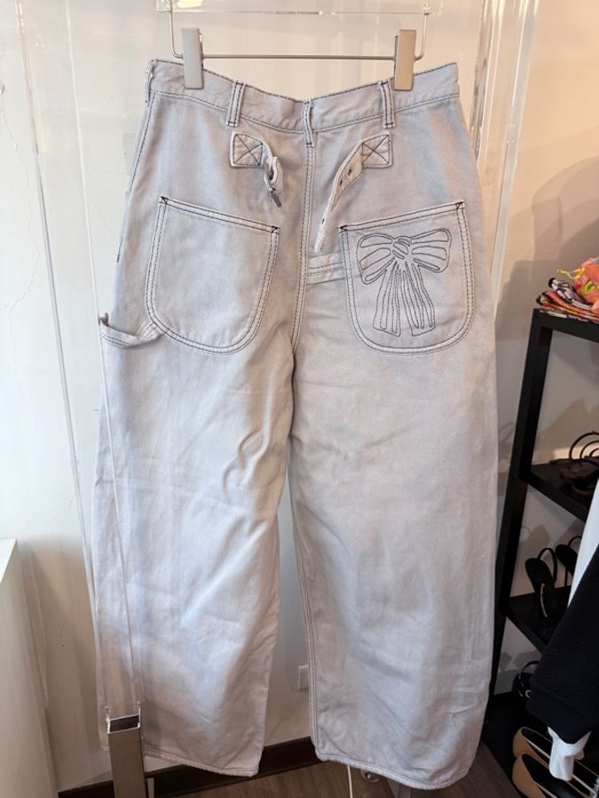 Acne studios✨Y2K蝴蝶結牛仔褲 #EUR44-5