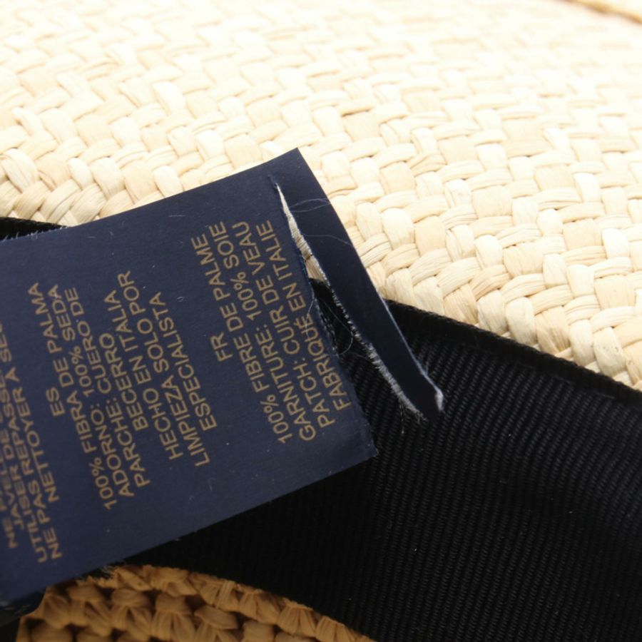 路易威登 (LOUIS VUITTON) Chapeau Abstract 帽子 M7135M 棕櫚米色 二手 女士-5