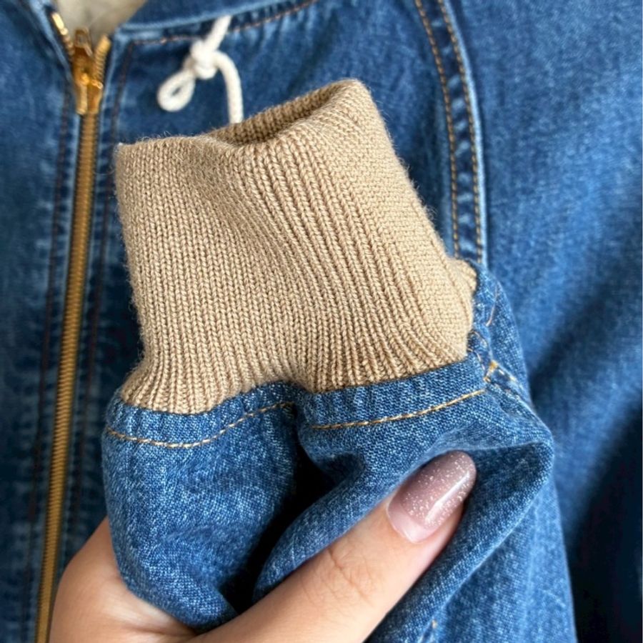 Celine 丹寧牛仔連帽外套🧥M號-5