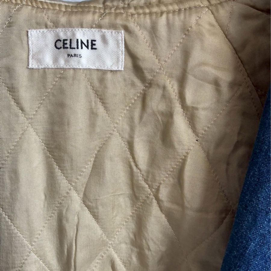Celine 丹寧牛仔連帽外套🧥M號-29
