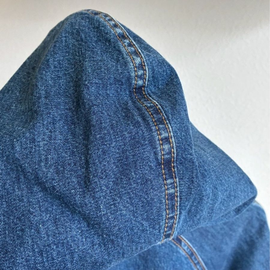 Celine 丹寧牛仔連帽外套🧥M號-36