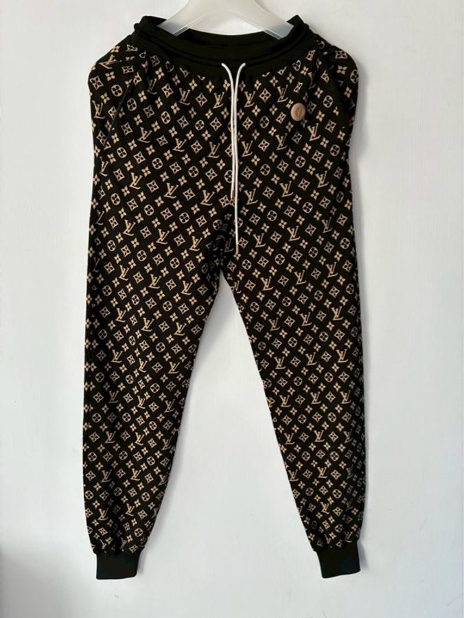 LV滿版logo縮口長褲👖xs-0