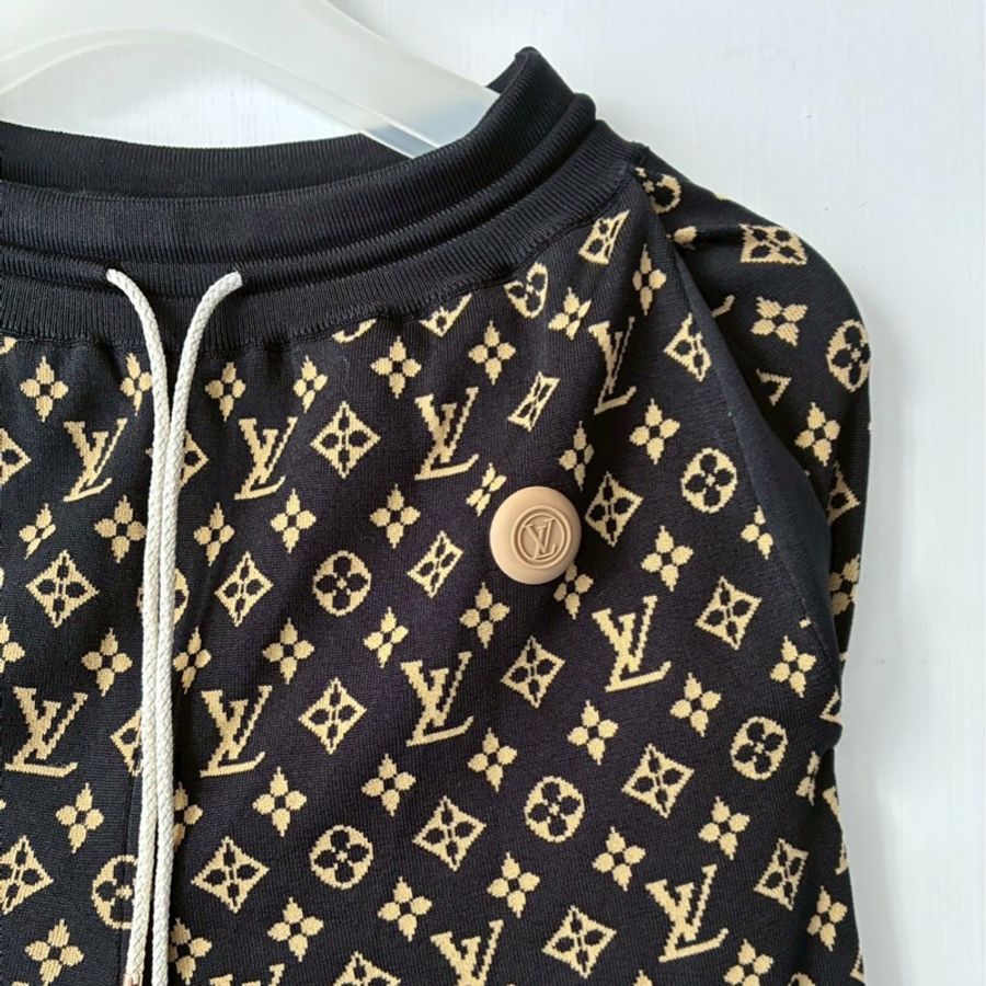 LV滿版logo縮口長褲👖xs-2