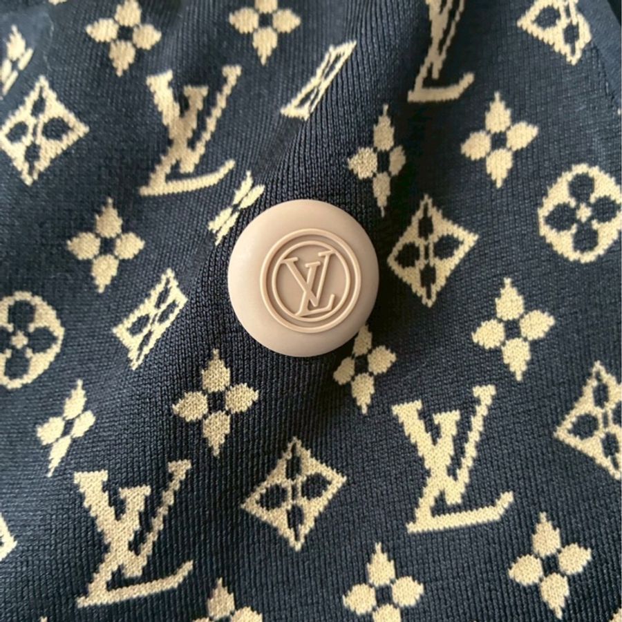 LV滿版logo縮口長褲👖xs-3