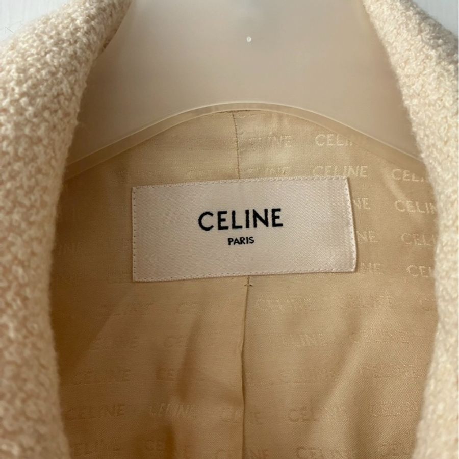 Celine 米白毛呢外套🧥38-1
