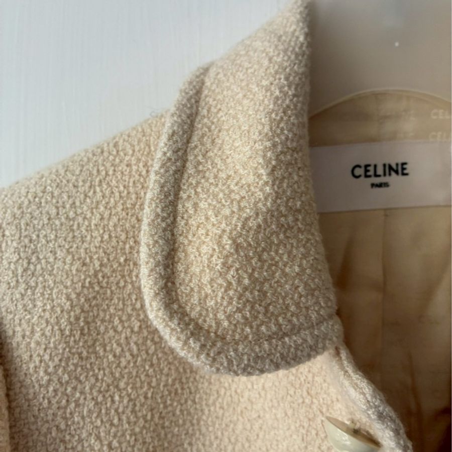 Celine 米白毛呢外套🧥38-2