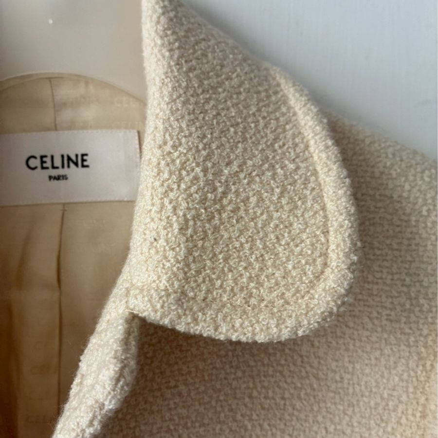 Celine 米白毛呢外套🧥38-3