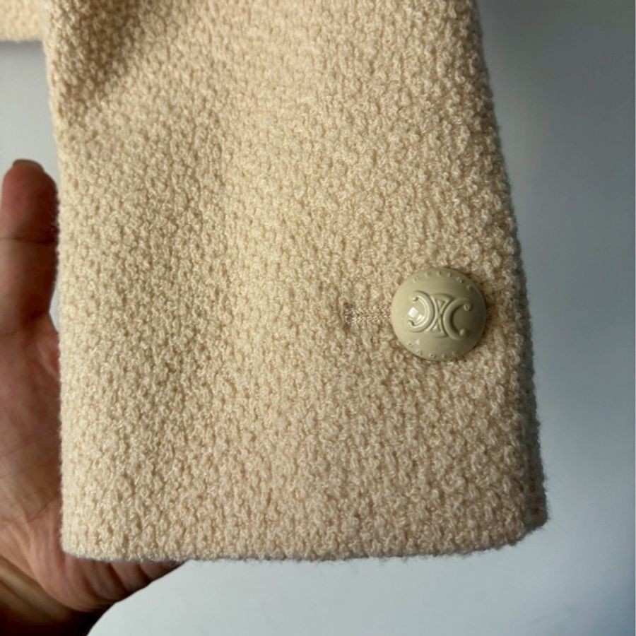 Celine 米白毛呢外套🧥38-14