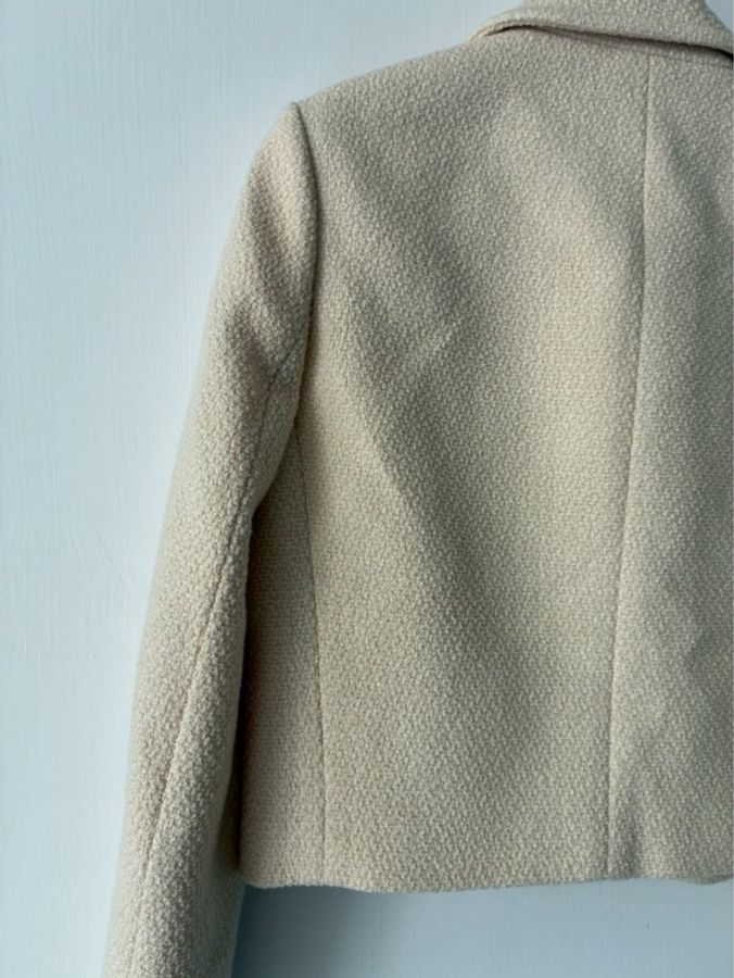 Celine 米白毛呢外套🧥38-17
