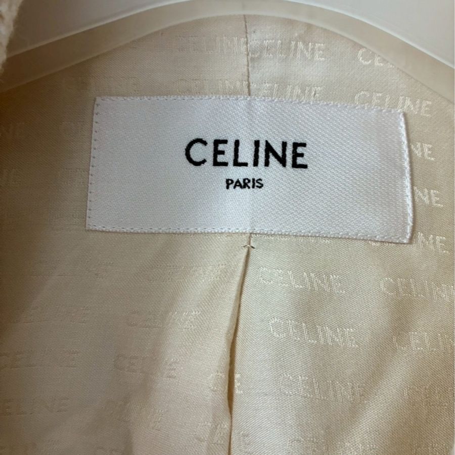 Celine 米白毛呢外套🧥38-19