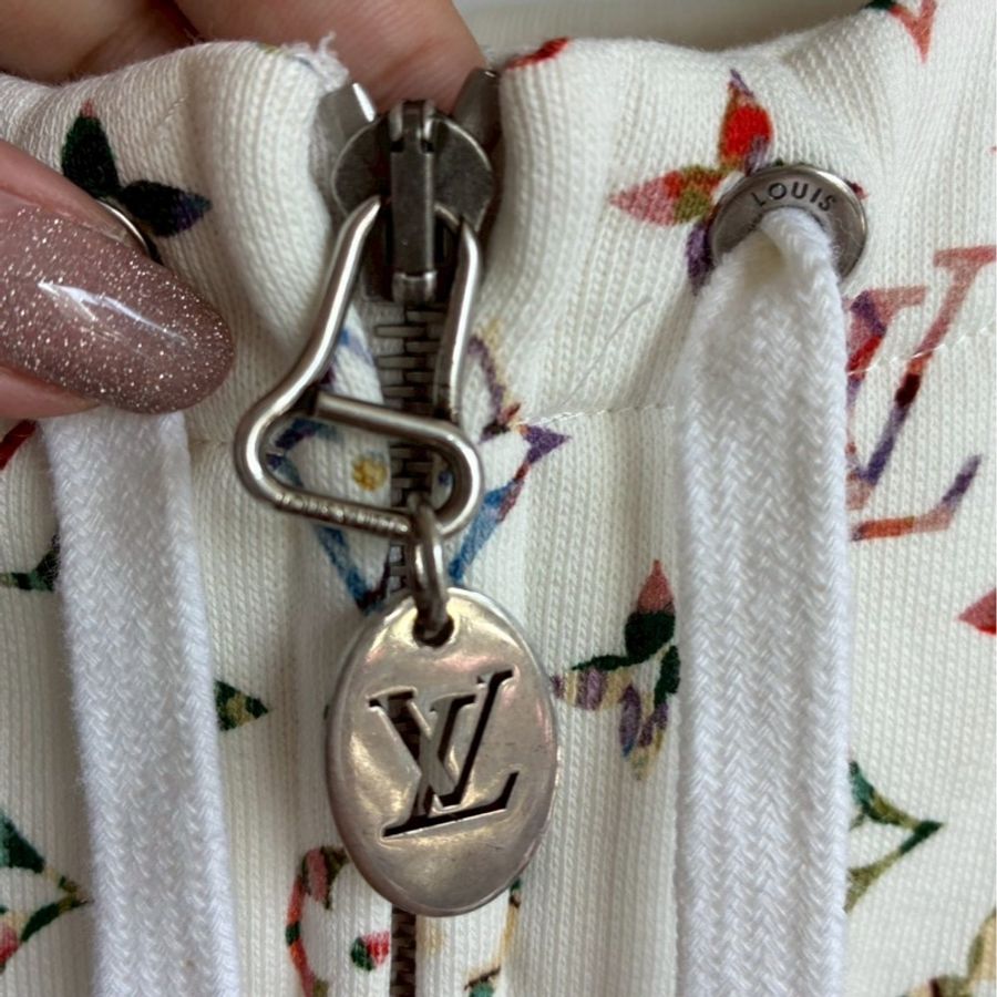 LV白/彩色老花連帽外套🧥xs-2