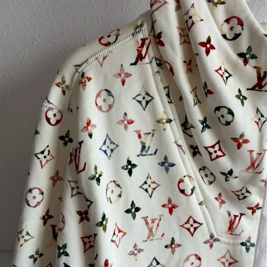 LV白/彩色老花連帽外套🧥xs-5