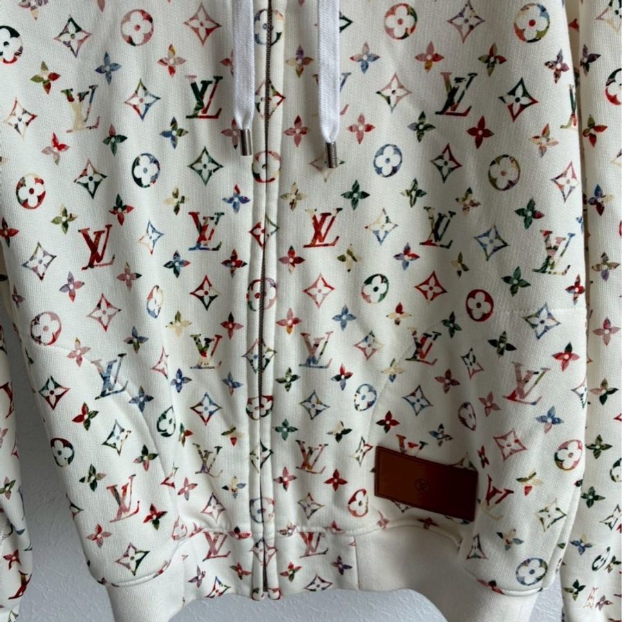 LV白/彩色老花連帽外套🧥xs-6