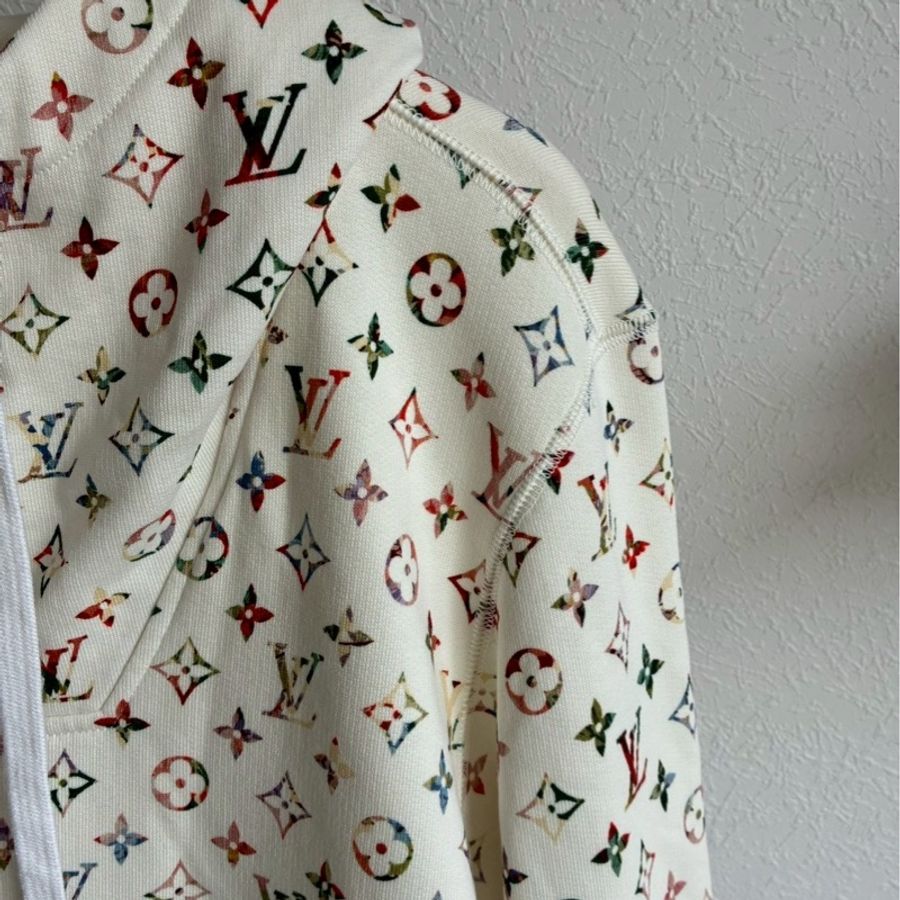 LV白/彩色老花連帽外套🧥xs-8