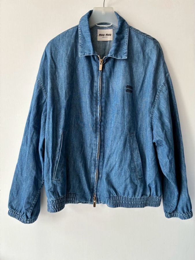 miumiu 丹寧深藍小logo外套🧥40-0