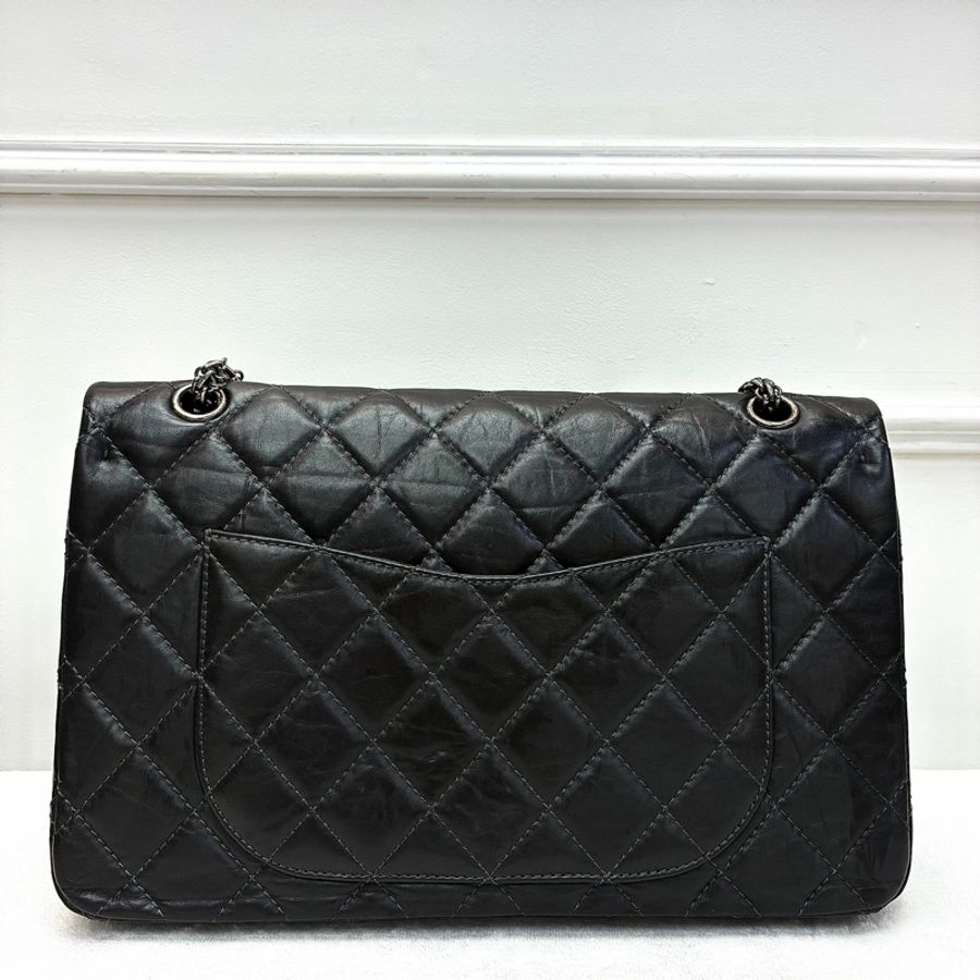 Chanel 2.55黑色銀扣 做舊款-2