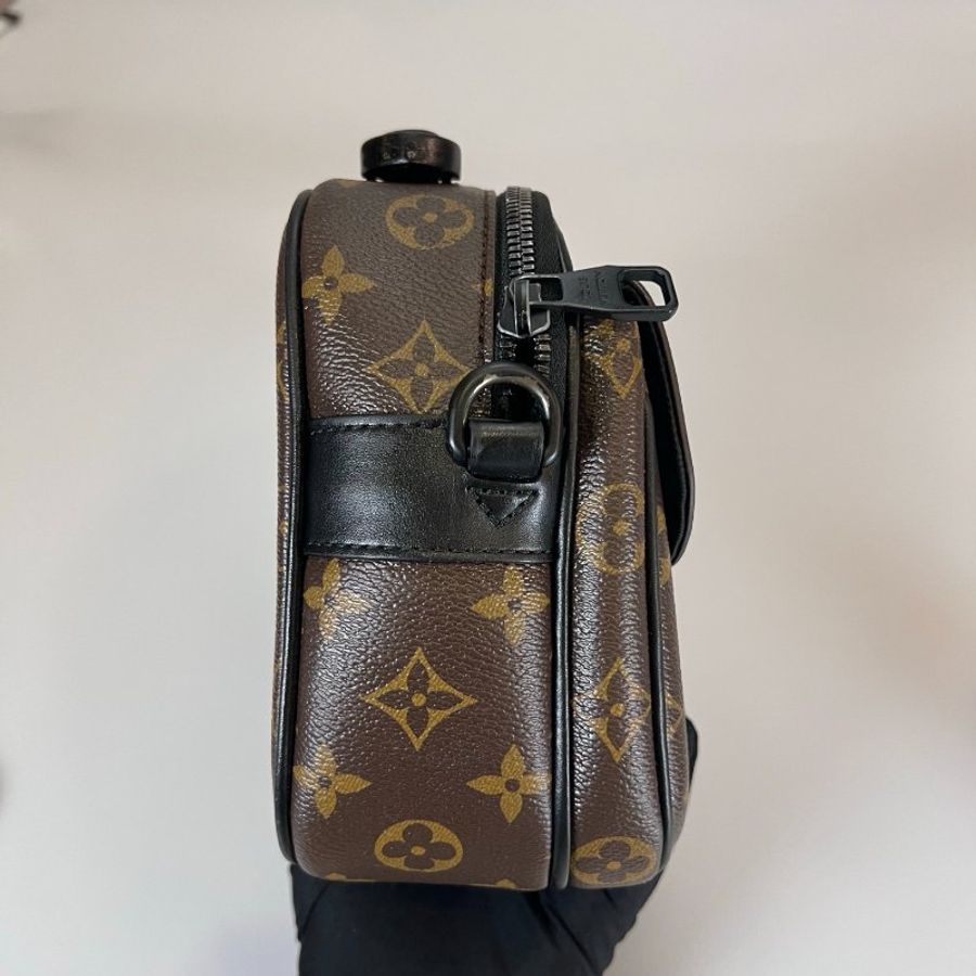 LV M45806/晶片款 老花郵差包-3