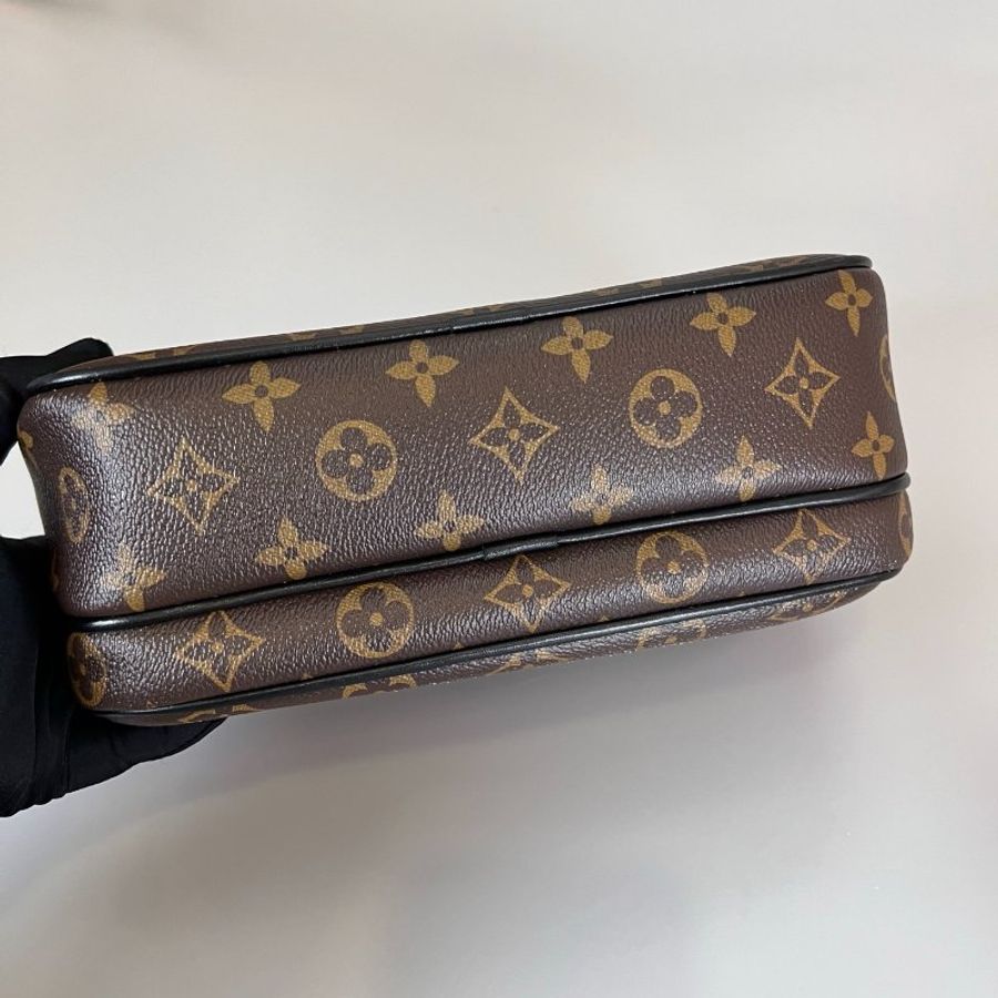 LV M45806/晶片款 老花郵差包-5