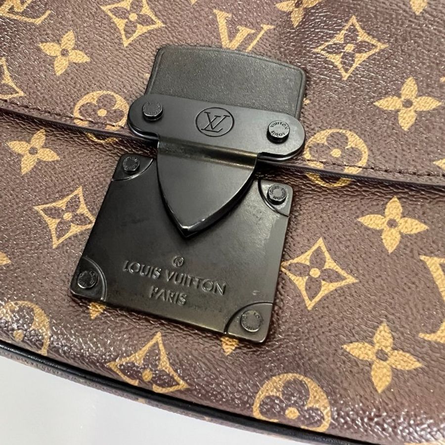 LV M45806/晶片款 老花郵差包-7
