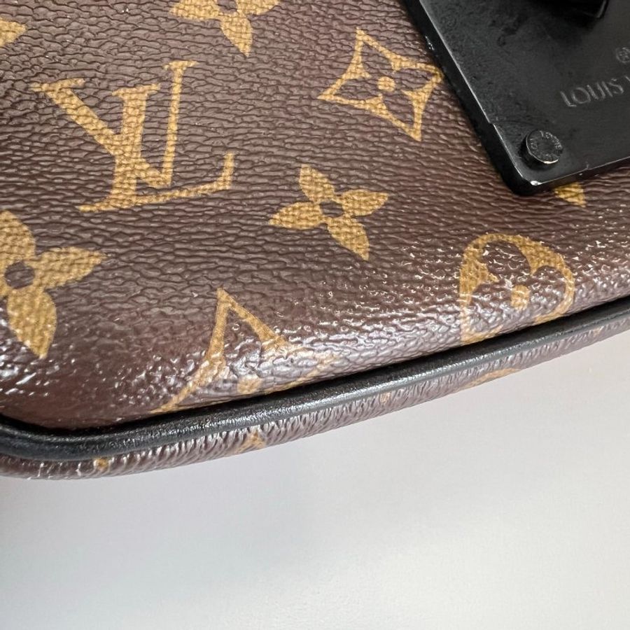 LV M45806/晶片款 老花郵差包-10