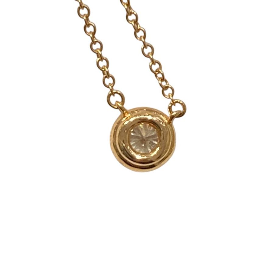 TIFFANY&CO. 蒂芙尼 鑽石項鍊 K18YG 1.92g 0.2ct-5