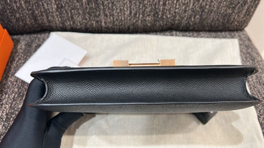 Hermes Constance Elan 黑色玫瑰金扣-2