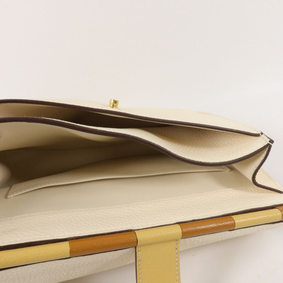 HERMES Clemence皮革Sac Saut 25肩背袋Nata-4