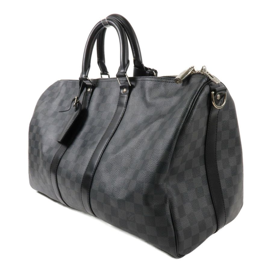 LOUIS VUITTON Damier Graphite Keepall 45 Bandouliere手挽肩背兩用袋-2