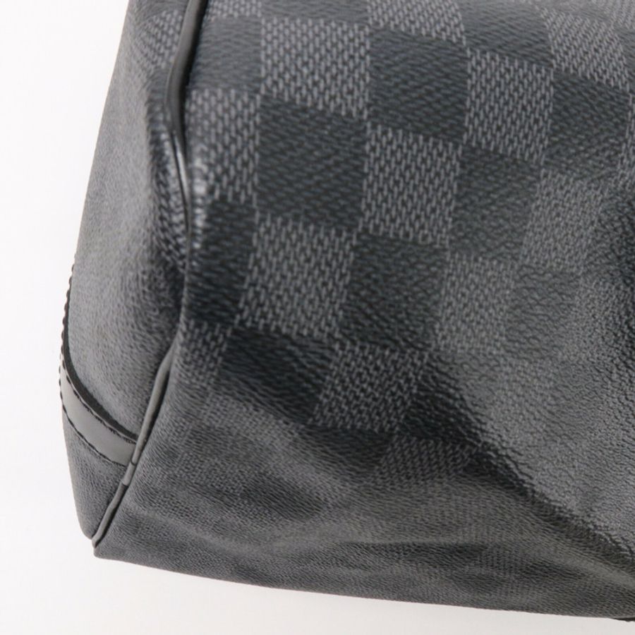 LOUIS VUITTON Damier Graphite Keepall 45 Bandouliere手挽肩背兩用袋-12